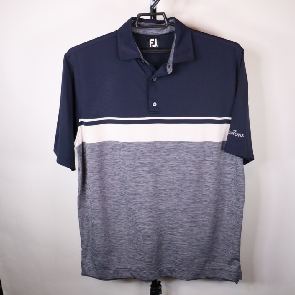 Footjoy Golf Striped Polo Shirt Size XL Mens